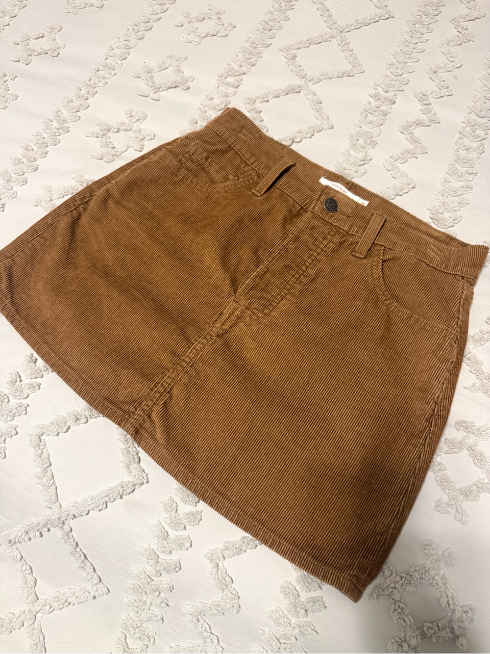 Levi Corduroy ICON Mini Skirt - camel color
